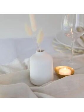 Ceramic Bud Vases - White